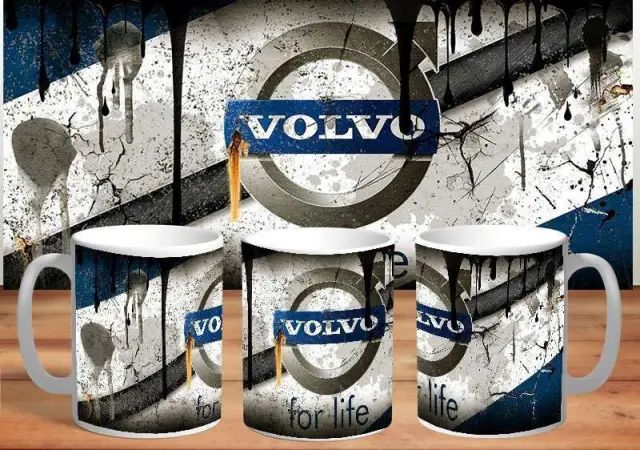 κούπα volvo κεραμική 330ml λευκη με συσκευασία δώρου " με δυνατότητα προσθήκης ονόματος η ευχές (fx)