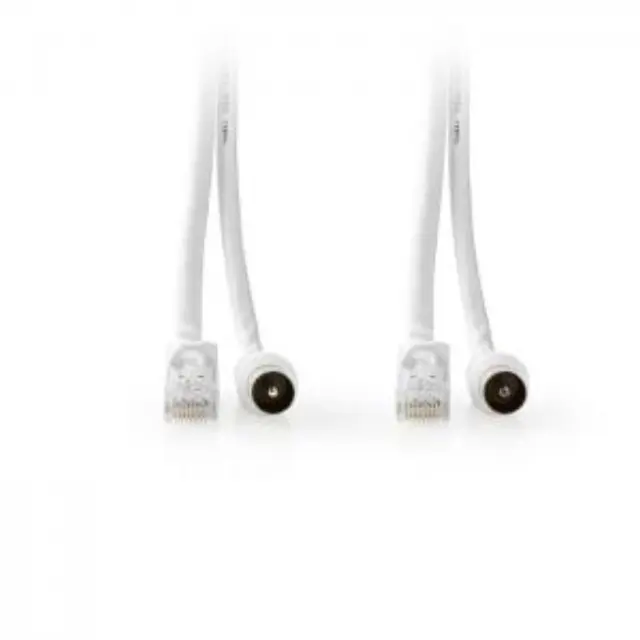 Συνδυασμός καλωδίων IEC (Coax) αρσ. - RJ45 CAT6 και IEC (Coax) θηλ - RJ45 CAT6, 5.0m. 2