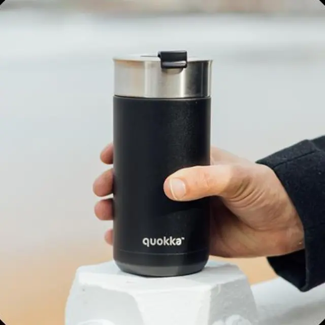 Κούπα Θερμός ανοξείδωτη Quokka Thermal SS Coffee Tumbler Boost Carbon Black 400ml 41378 2