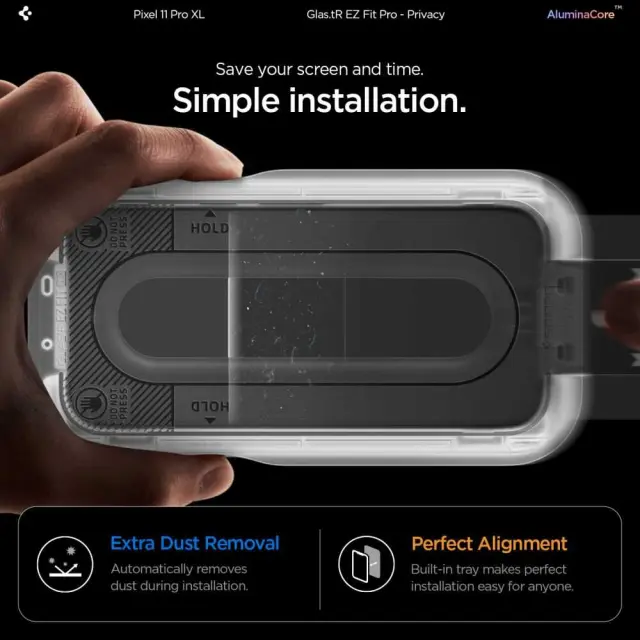 Spigen Glas.tr Ez Fit Pro Ac 2-pack Google Pixel 9 Pro Xl / 10 Pro Xl / 11 Pro Xl Privacy 3