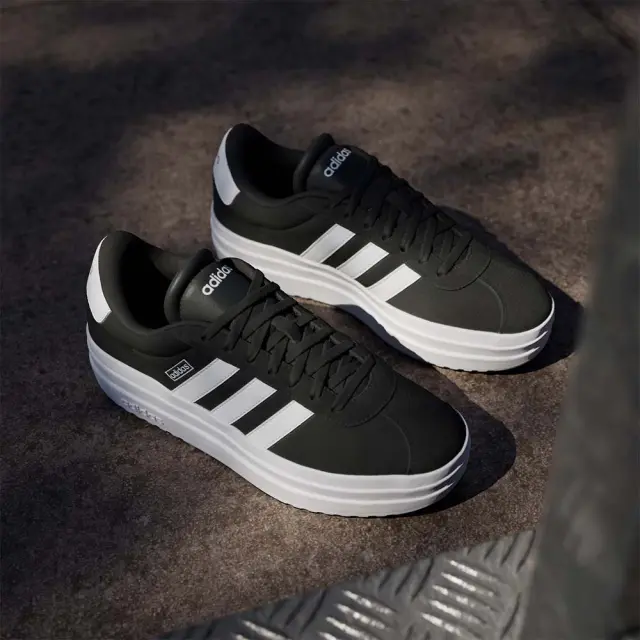 adidas Sportswear Women's VL Court Bold Suede Μαύρο - Άσπρο IH9995 (adidas Sportswear) 3