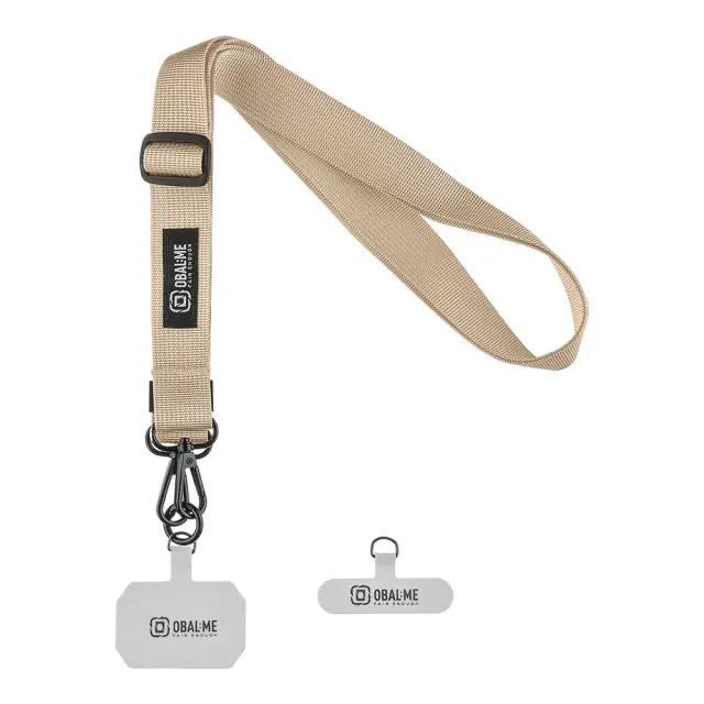 OBAL:ME NeckTag Ribbon Rope for Mobile Phone Ivory