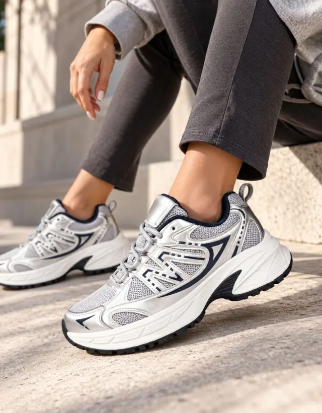 Sneakers μέ απλή γραμμή - 37