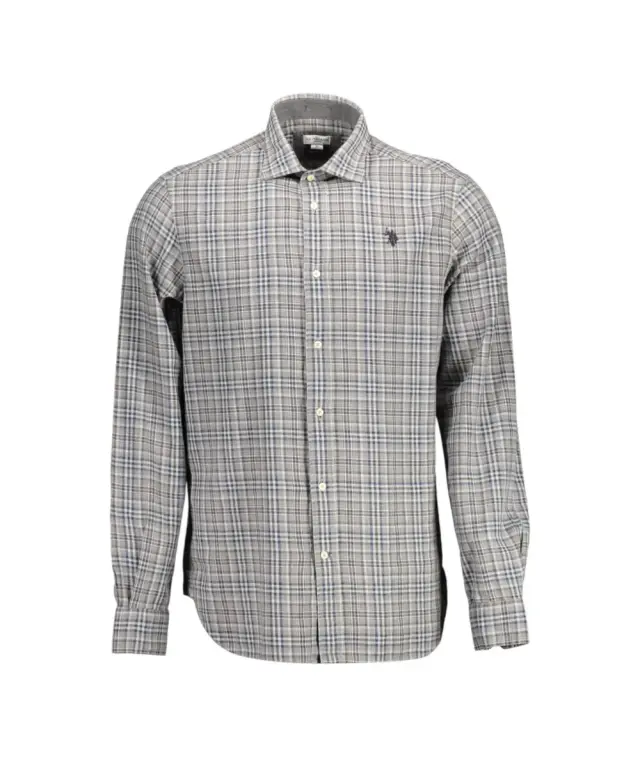 U.S. Polo Assn. - Ανδρικό Πουκάμισο Μακρυμάνικο Καρό 64086-53309-887 Πολύχρωμο 3