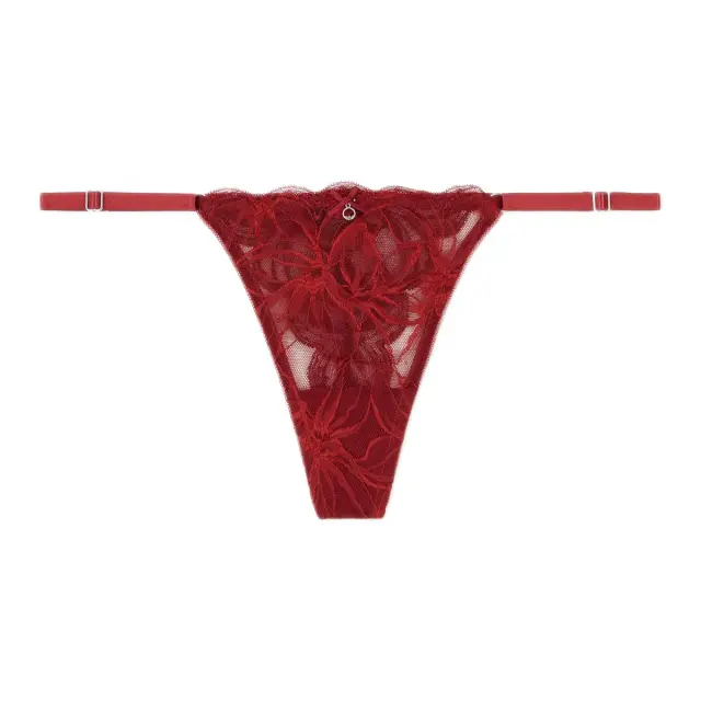 Emporio Armani Γυναικείο String με Δαντέλα, Χρώμα Rhubarb