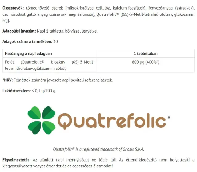 Natur Tanya Bioactive Folate 2