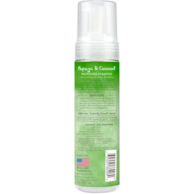 Tropiclean Waterless Nourishing Σαμπουάν Σκύλου & Γάτας 220ml Μονόχρωμο 2