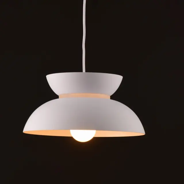 ΚΡΕΜΑΣΤΟ Φ/Σ 1ΧΕ27 ΛΕΥΚΟ ΜΕΤΑΛΛΙΚΟ D29XH120CM AEOLUS / KS871P29WH 2