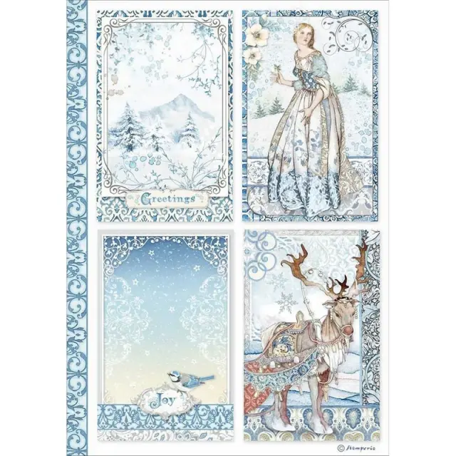 Ριζόχαρτο Stamperia 21x29cm A4, Cards