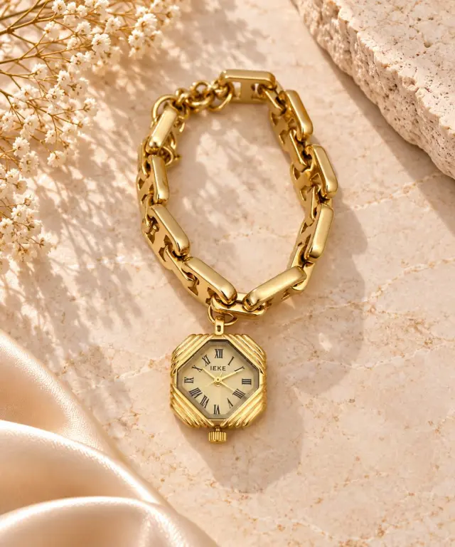 Women’s Statement Chain Stainless Steel Bracelet Watch