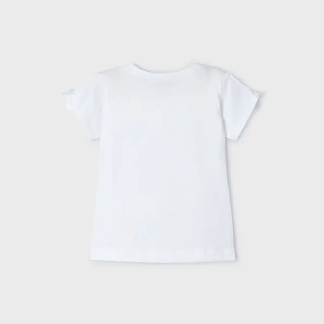 Mini 2 έως 10 ετών Μπλούζα σταμπωτή Better Cotton λευκό-ορχιδέα - 8Ε 3