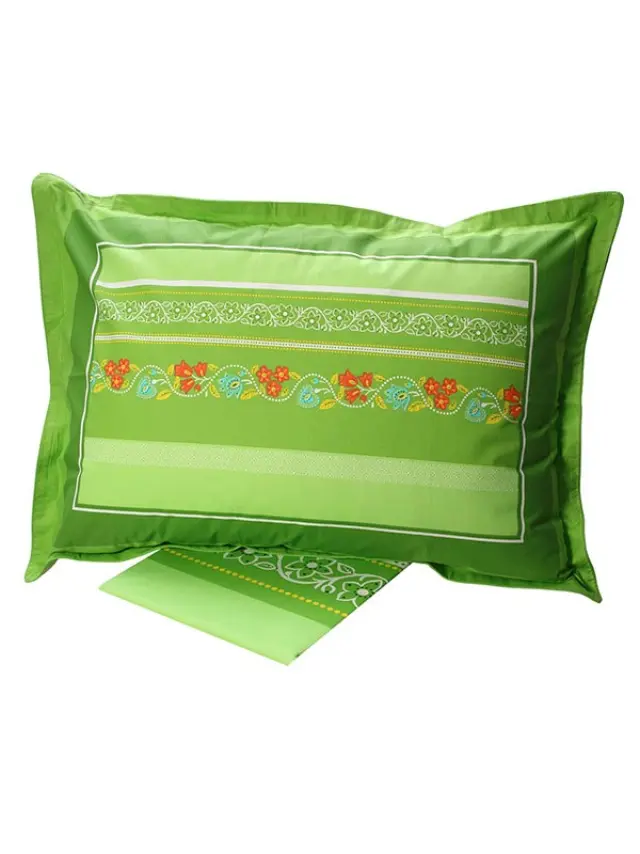 Σετ Σεντόνια Cotton Feelings εμπριμέ 4674 Green Μονό (160x260) Sunshine