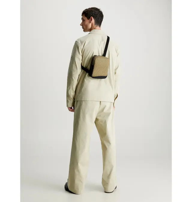 Τσαντάκι χιαστί CALVIN KLEIN Rubberized Reporter 11227 Λαδί 3