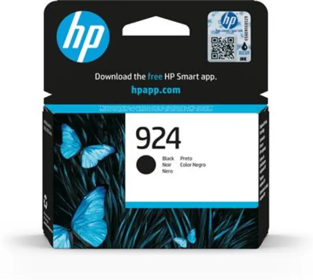 HP 924 Γνήσιο Μελάνι Εκτυπωτή InkJet Μαύρο (4K0U6NE)