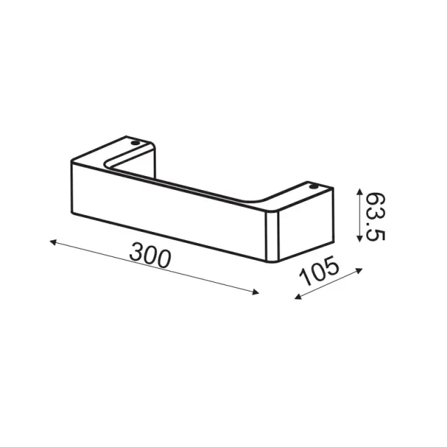 ΕΠΙΤΟΙΧΟ Φ/Σ LED 6W 3000K ΑΛΟΥΜΙΝΙΟ ΛΕΥΚΟ 30Χ6,4Χ10,5CM FOGA / ZD81046LEDWH 2