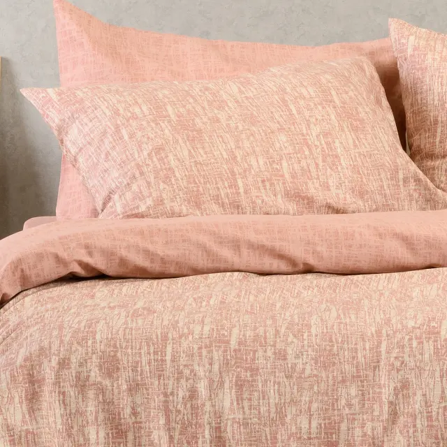 Παπλωματοθήκη 225x245 Υπέρδιπλη Ultra Line Melinen Milan Rose 100% βαμβακερό 2