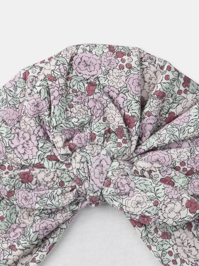 Βρεφικό Σκουφί για Κορίτσια Floral Turban ΡΟΖ 2