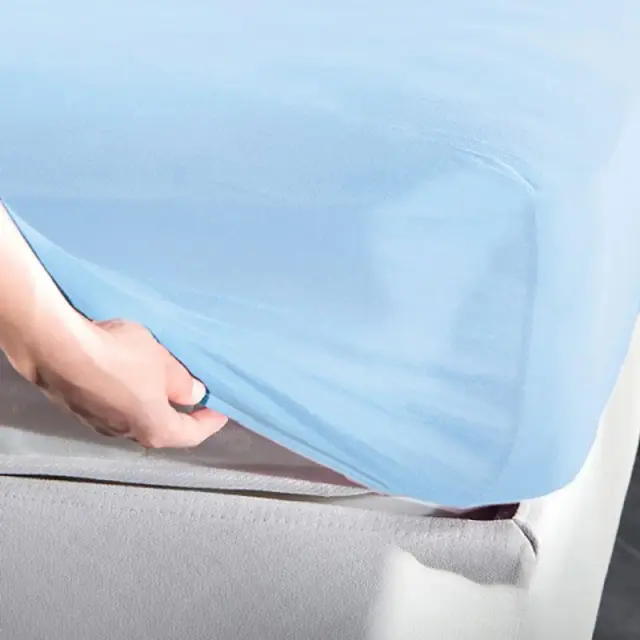 Σεντόνι Μακό King Size Με Λάστιχο La Luna Jersey Ciel 180x200+30