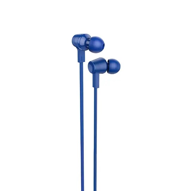 Hands Free Hoco M86 Oceanic Universal Earphones Deep Bass Stereo με 3.5mm Γωνιακό Κονέκτορα Μπλε 1.2m 3