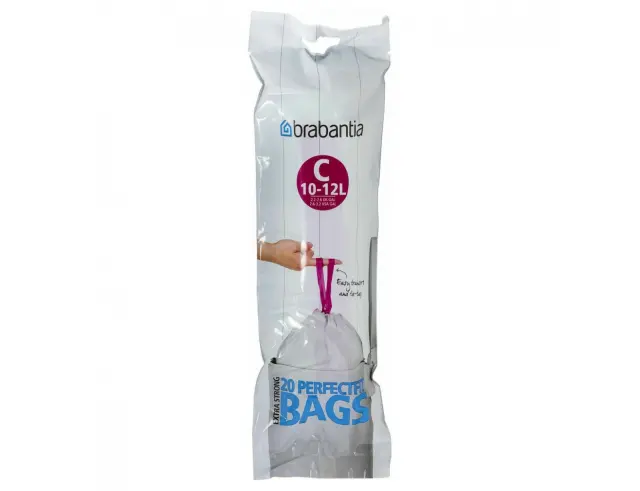 Σακούλες Απορριμάτων Perfectfit C Brabantia με κορδόνι και χωρητικότητα 12L - 20 τεμάχια080.2453/43.1