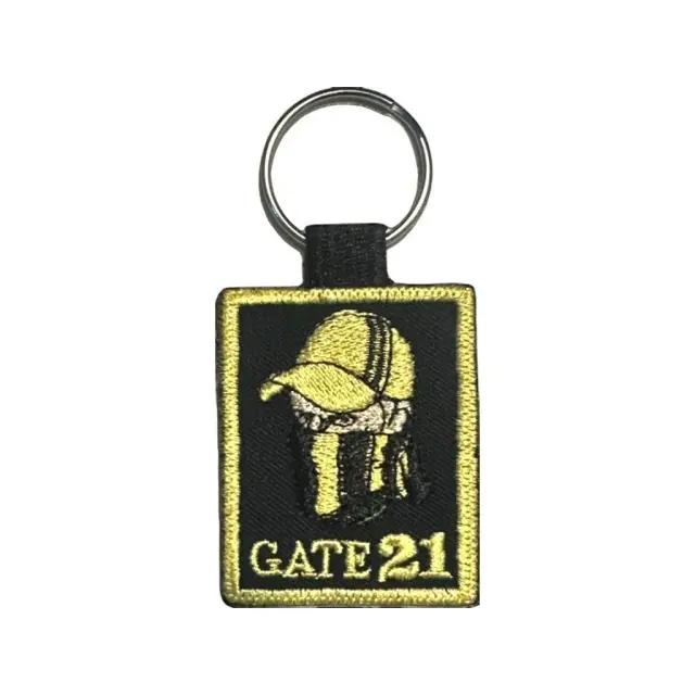 Υφασμάτινο Μπρελόκ με Τετράγωνο Πλαίσιο "Gate 21" 2