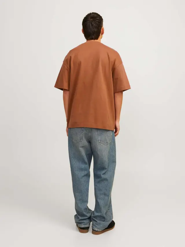 JJEURBAN EDGE TEE SS O-NECK NOOS Mocha Bisque 2