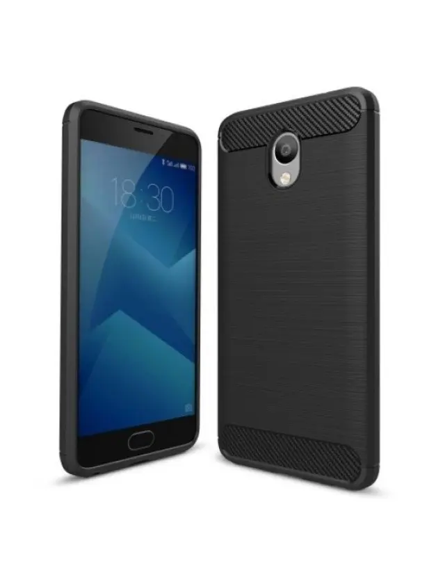 Θήκη Carbon για Meizu M5 Note Μαύρη OEM