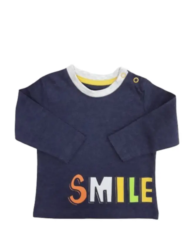 Μπλουζάκι Μακρυμάνικο Smile Venere Dark Blue 8020617 - 12 M (80cm) 2