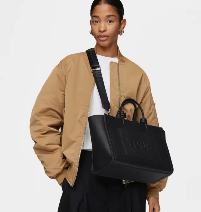 Τσάντα TOUS Shopper Medium Amaya La Rue New 2002025651 Μαύρο 3