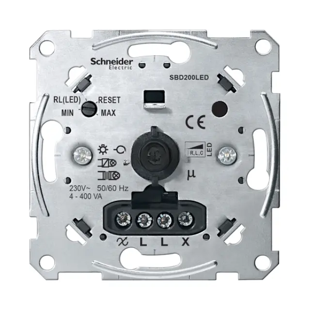 Universal rotary dimmer insert for LED lamps
