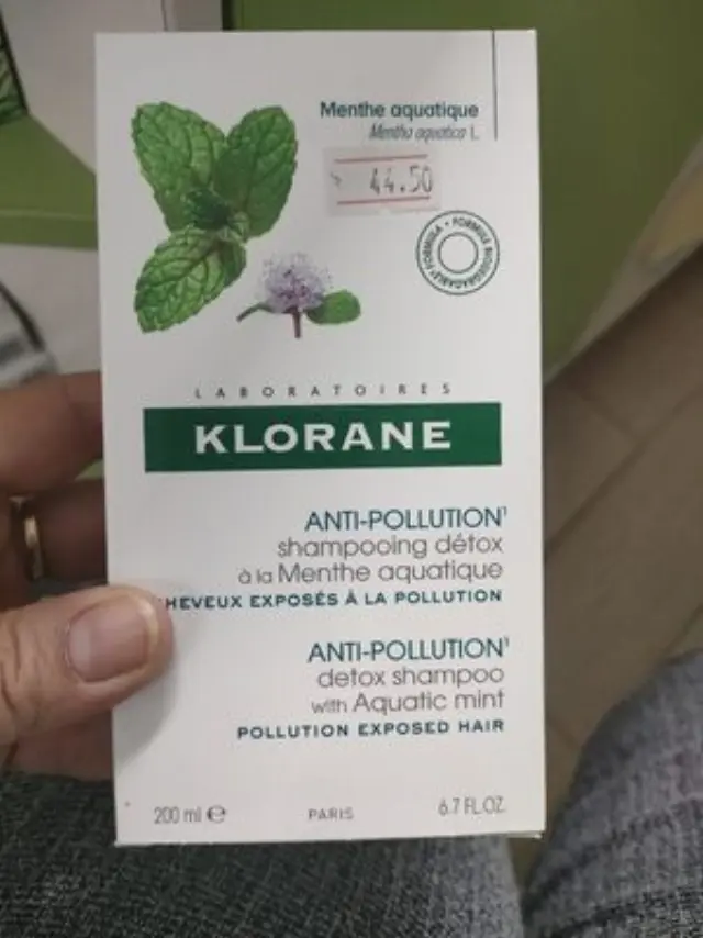 Klorane Anti-Pollution Detox Shampoo With Aquatic Mint Σαμπουάν Αποτοξίνωσης με Μέντα, 200ml