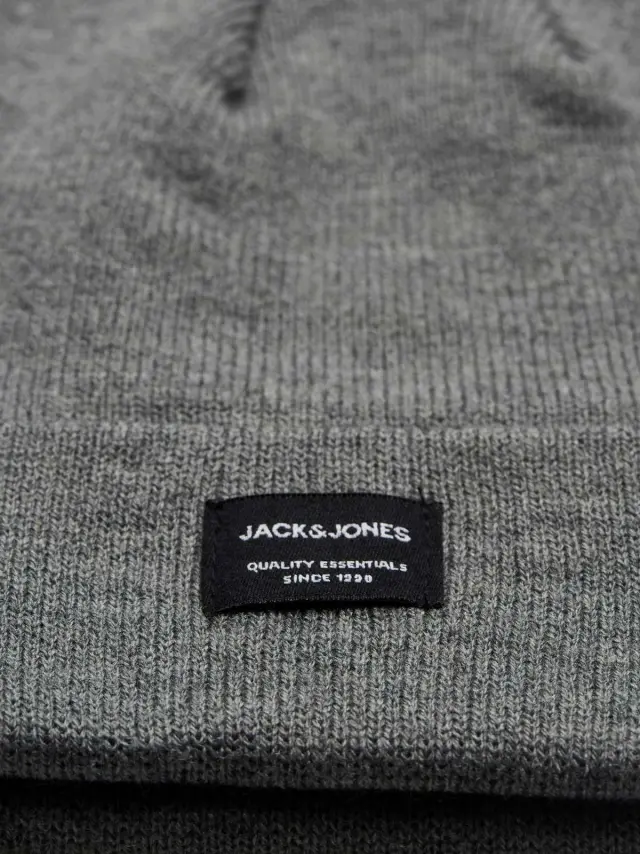JACDNA BEANIE NOOS Grey Melange 2