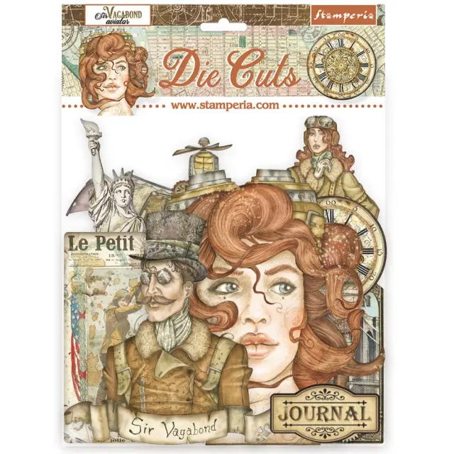 Die Cuts Stamperia, Sir Vagabond Aviator