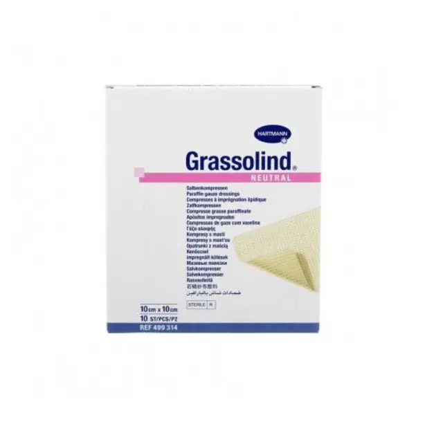 Hartmann Grassolind Επίθεμα με Αλοιφή Αποστειρωμένο 10X10cm, 10τμχ