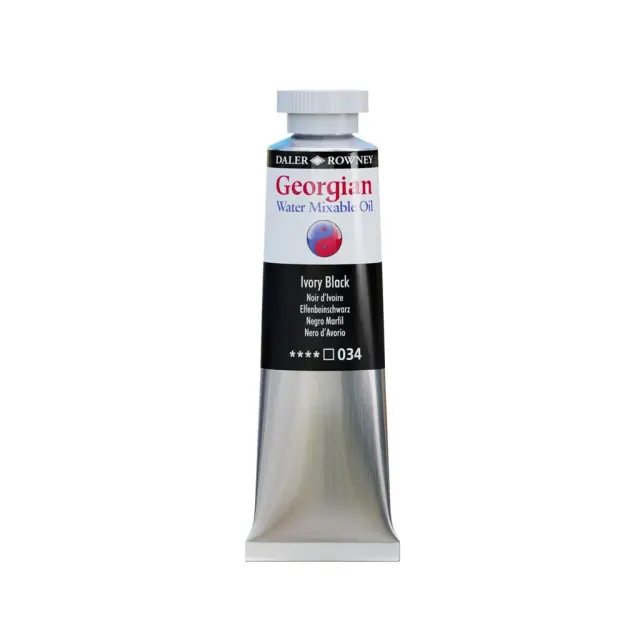 Daler-Rowney Georgian Υδατοδιαλυτό Χρώμα Λαδιού 37ml Ivory Black/ 119037034 (Daler Rowney)