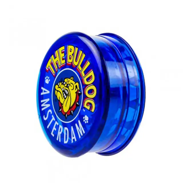 The Bulldog Amsterdam Grinder Διάφανο Πλαστικό Μπλε 60mm - 3 Parts 2