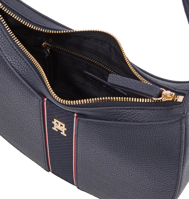 Τσαντάκι TOMMY HILFIGER TH Pebble Grain Hobo 16899 Μπλε 3