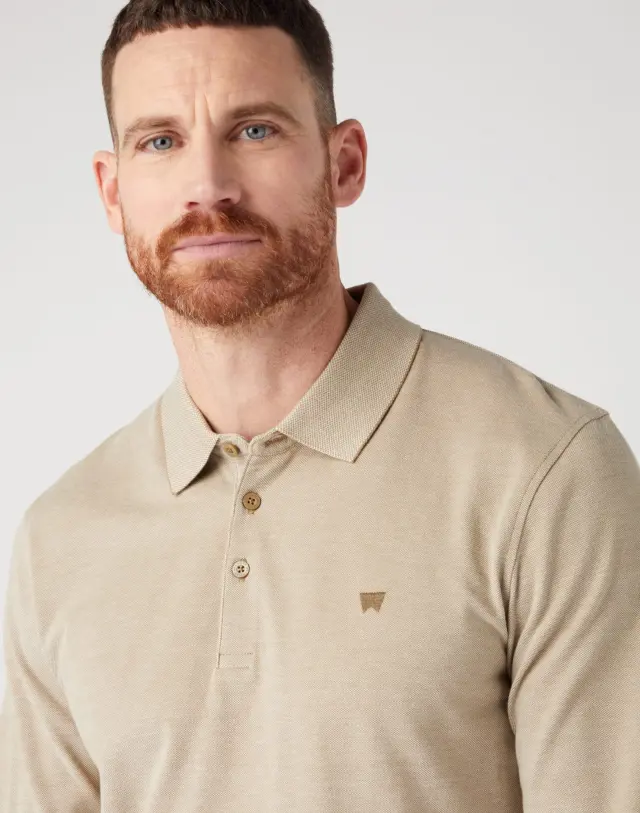 Wrangler Ανδρική Pique Polo Mπλούζα 112341120 – Beige - 3XL 3