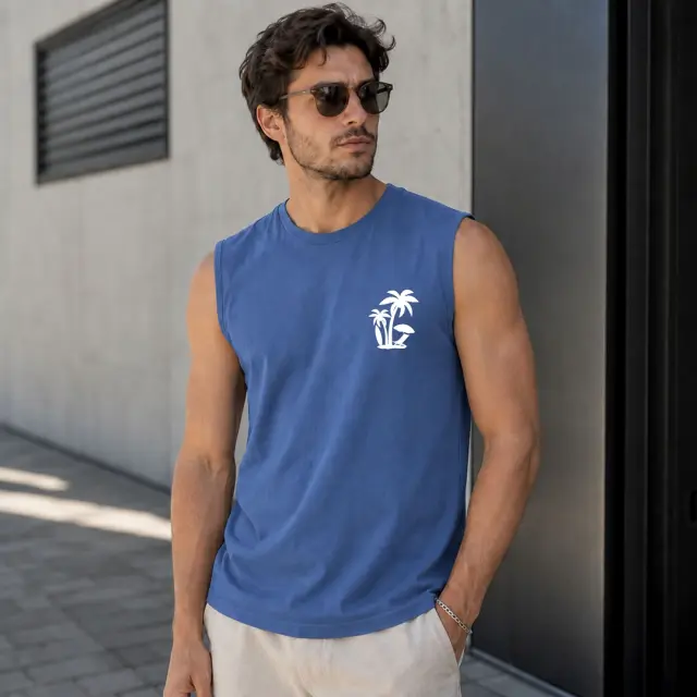 Αμάνικο Noshame® Indigo με τύπωμα - 182608 - XXL