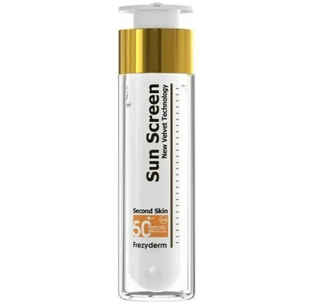 Frezyderm Sun Screen Velvet SPF50+ Αντηλιακό Προσώπου κατά της Φωτογήρανσης με Μάτ Αποτέλεσμα, 50ml
