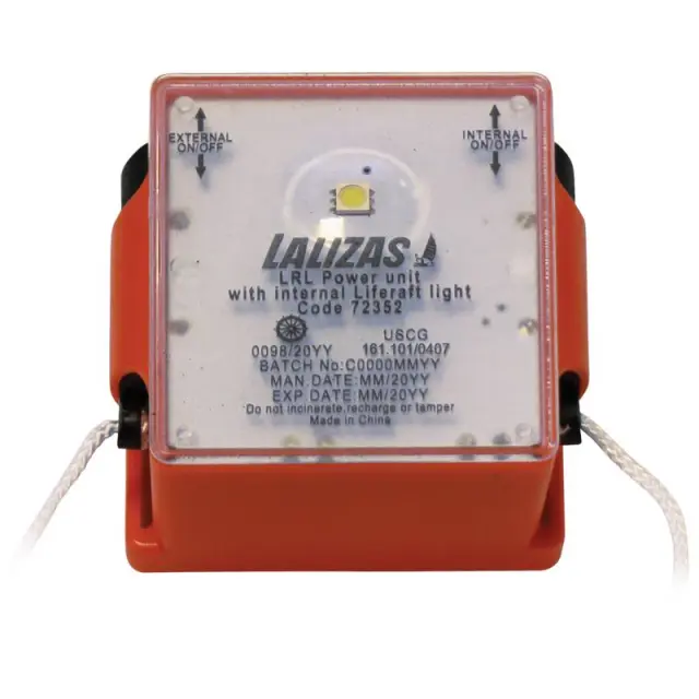 LALIZAS LRL Εξωτερικός Φανός για Liferaft, SOLAS/MED/USCG - Μονάδα ισχύος LALIZAS LRL με εσωτερικό φως Liferaft, SOLAS/MED/USCG