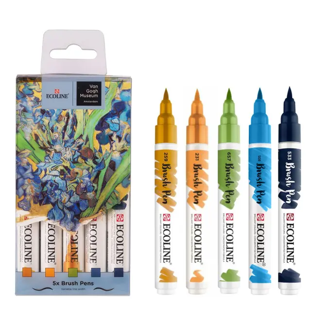 Σετ Μαρκαδόροι Talens Ecoline 5 Χρώματα Van Gogh Museum