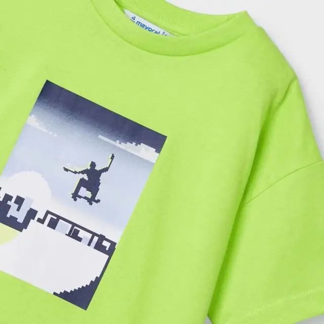 Mini 2 έως 10 ετών Μπλούζα oversize fit Better Cotton ακτινίδιο - 7Ε 3