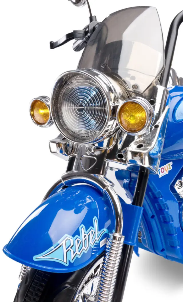 Ηλεκτροκίνητη Μηχανή 6V Ride on Rebel Toyz Blue 7012 2