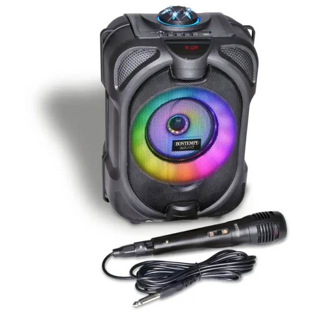 Bontempi Ασύρματο Ηχείο με Μικρόφωνο & Φώτα RGB 80 Watt 491020