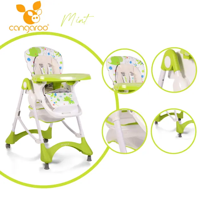 CANGAROO - High chair Mint green color - 3800146238056