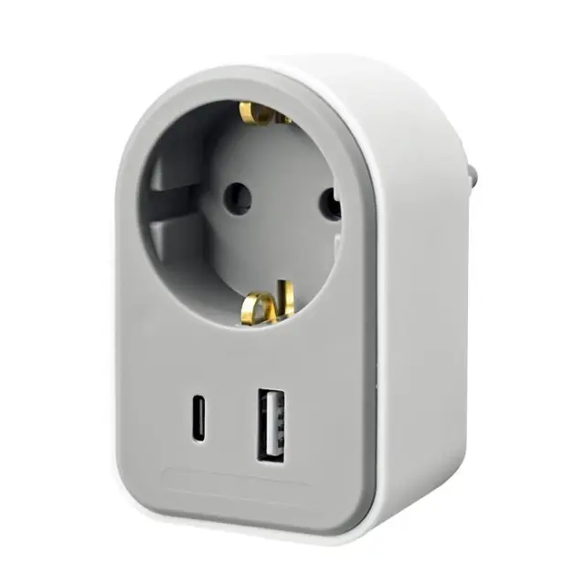 Αντάπτορας με pass-through και 2 θύρες USB (1 x USB-C & 1 x USB-Α)