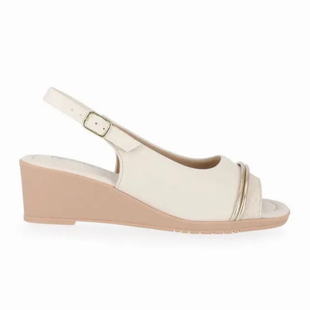 Ανατομικά Πέδιλά Peep Toe Piccadilly 163011-1 Off White - 39