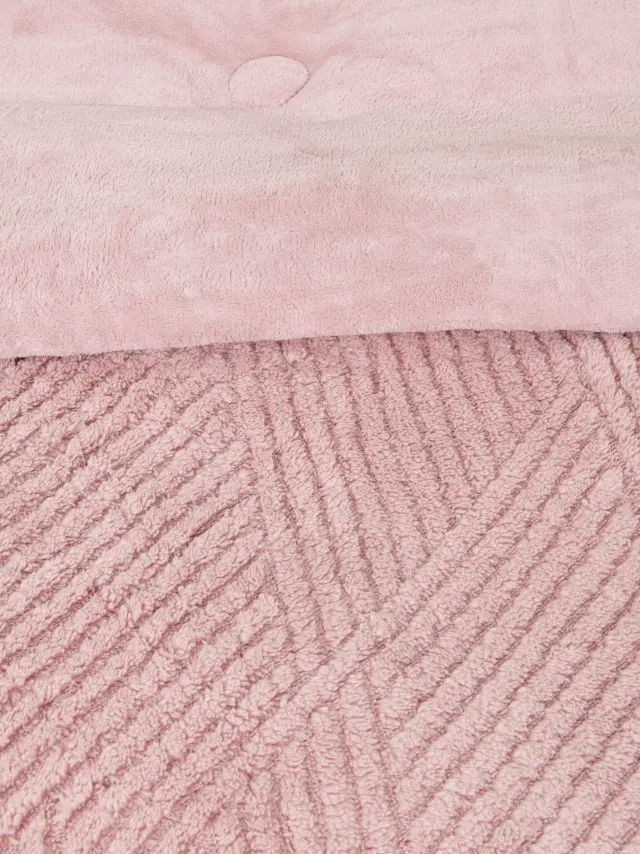 Κουβερτοπάπλωμα 220x240 Υπέρδιπλο 720gsm Fleece-Sherpa Velva 100% Πολυέστερ- Rose 2