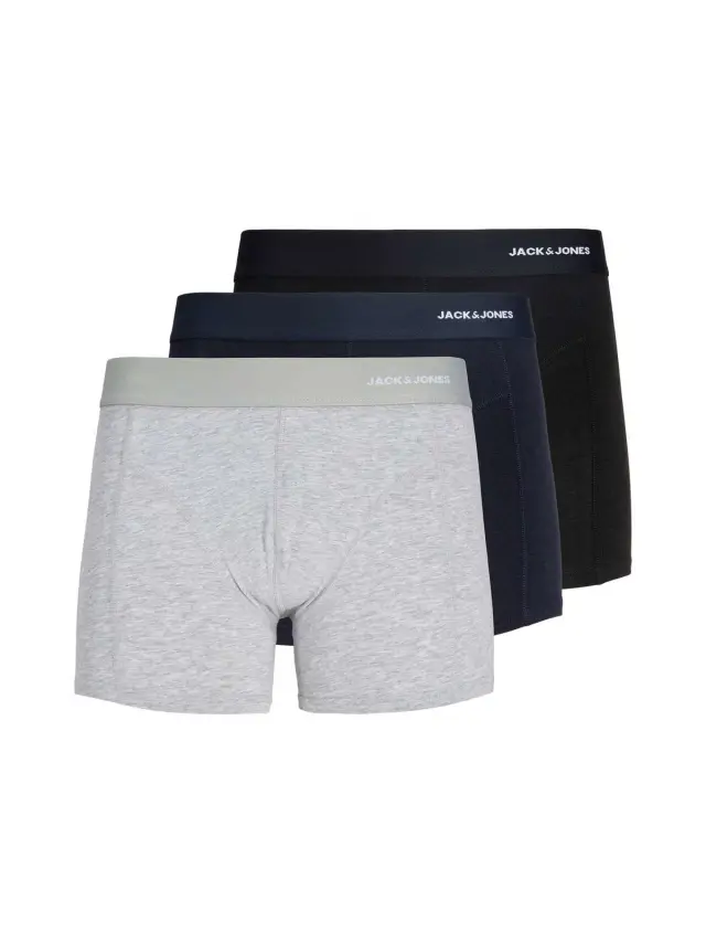 JACGABRIEL BAMBOO TRUNKS 3 PACK SN Black - XXL